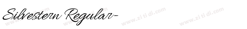Silvestern Regular字体转换 Silvestern Regular字体转换